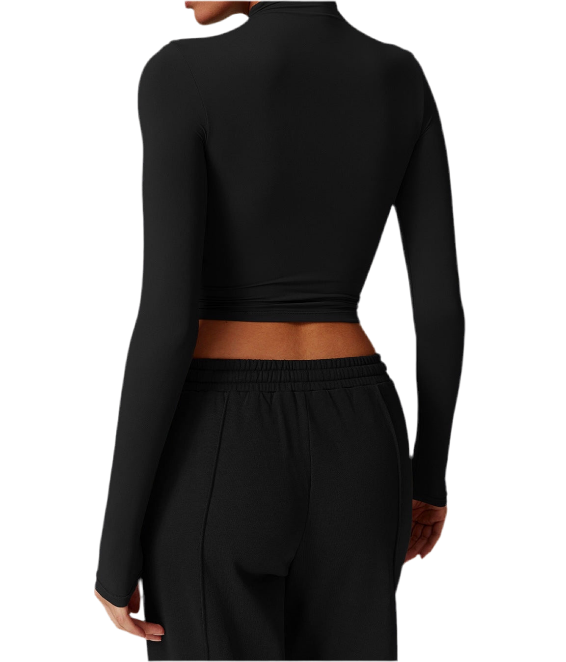 חולצת קז'ואל צמודה שרוול ארוך