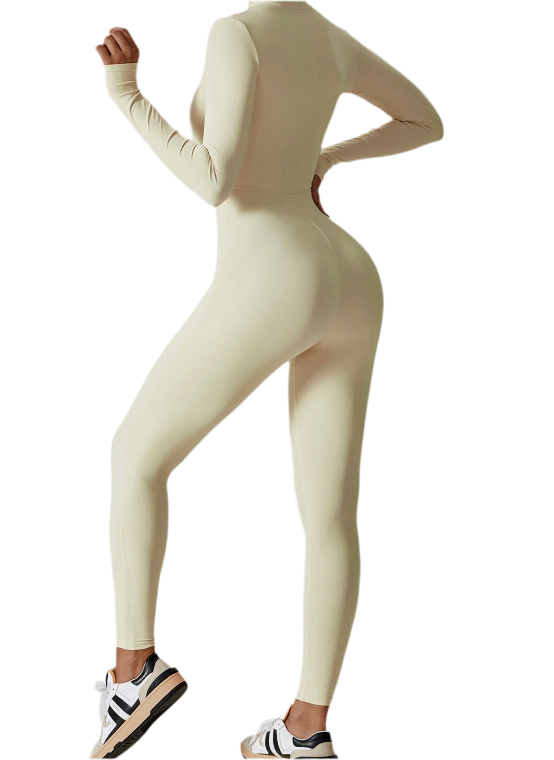 סט עם רוכסן ושרוולים ארוכים