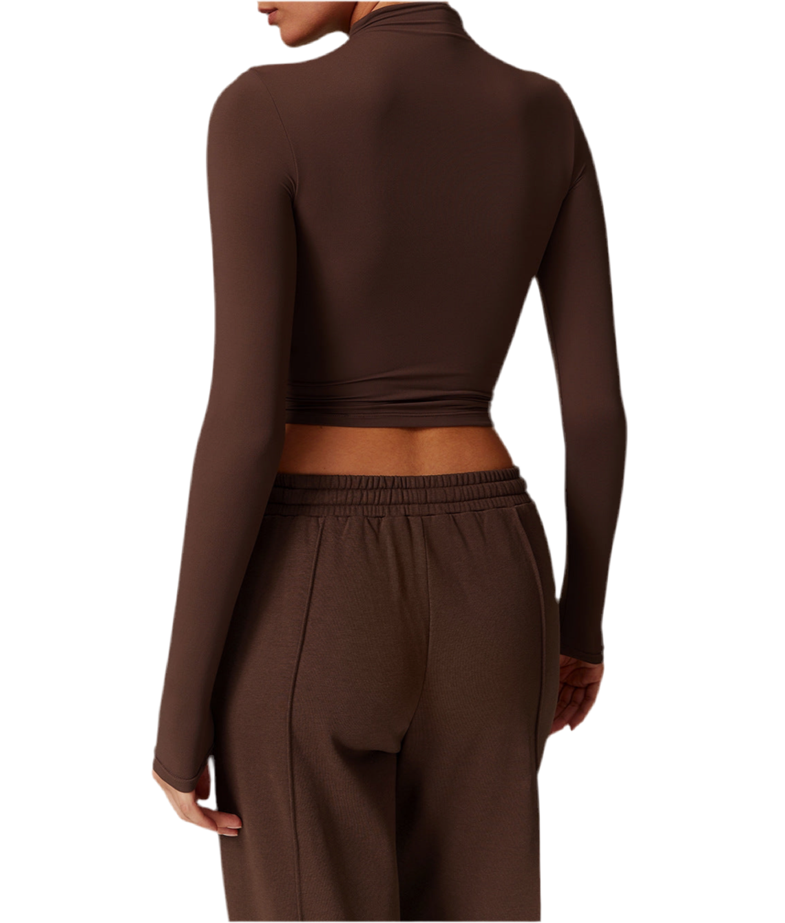 חולצת קז'ואל צמודה שרוול ארוך