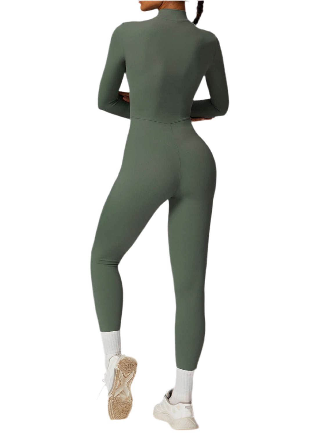 סט עם רוכסן ושרוולים ארוכים