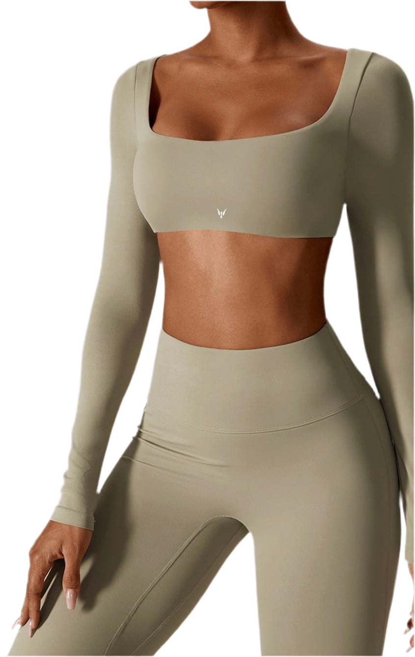 חולצת חצי בטן שרוול ארוך