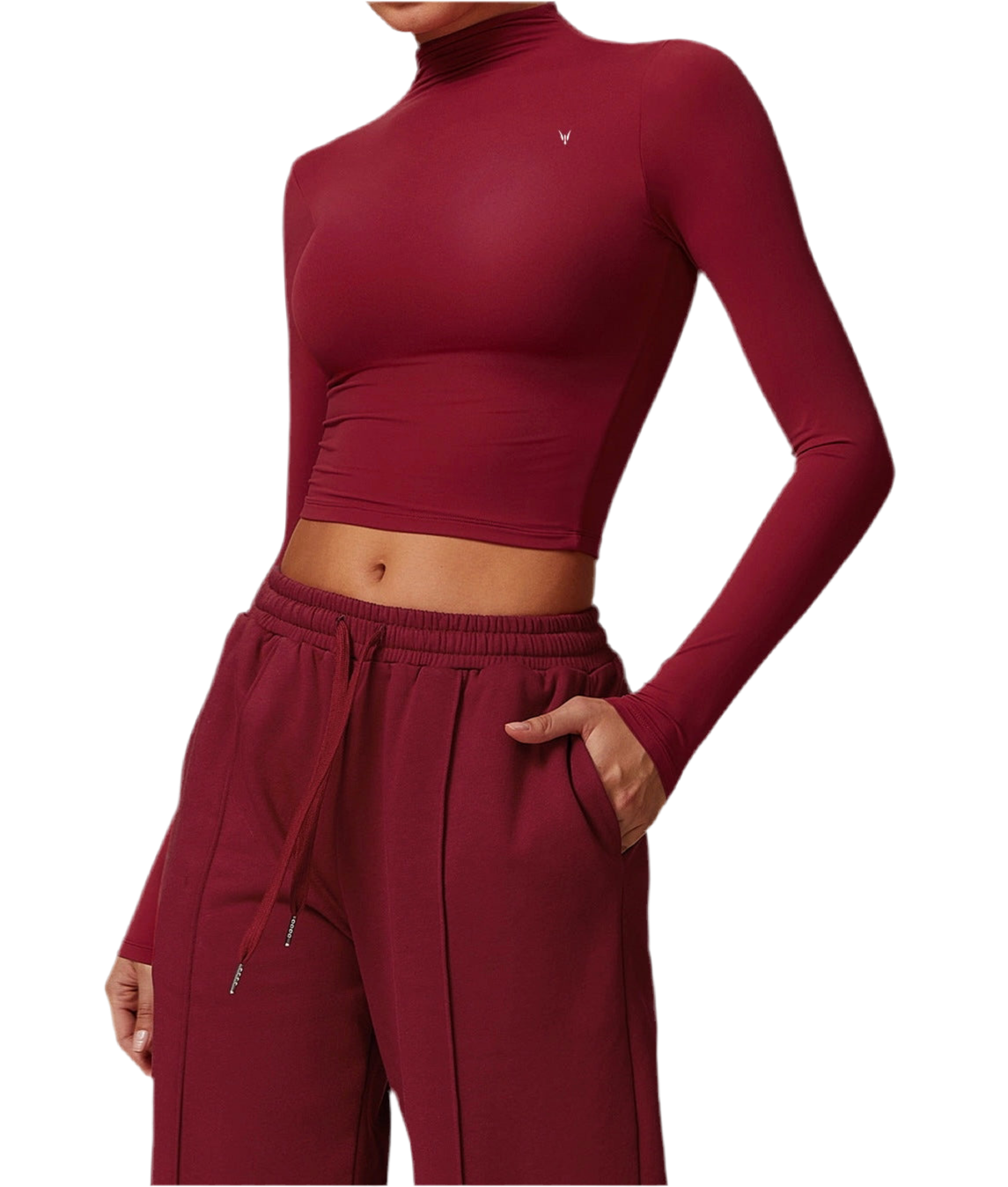 חולצת קז'ואל צמודה שרוול ארוך