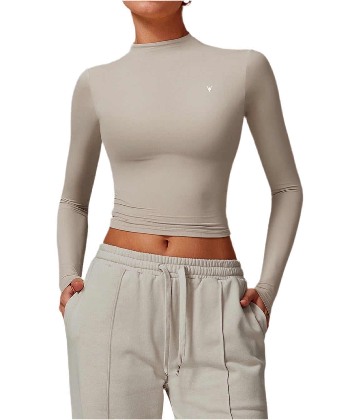 חולצת קז'ואל צמודה שרוול ארוך