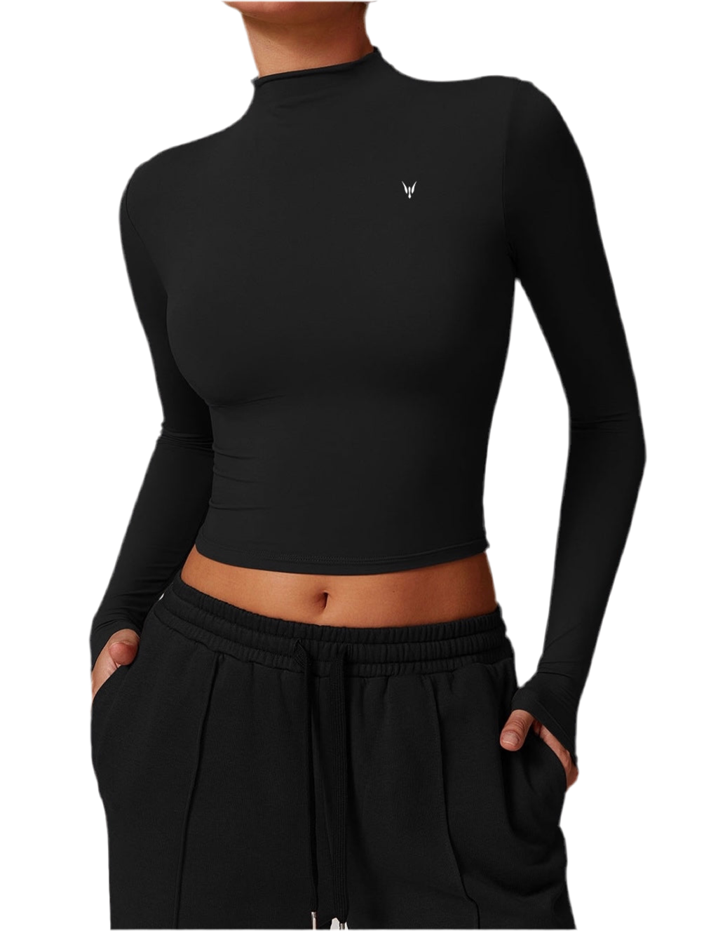 חולצת קז'ואל צמודה שרוול ארוך