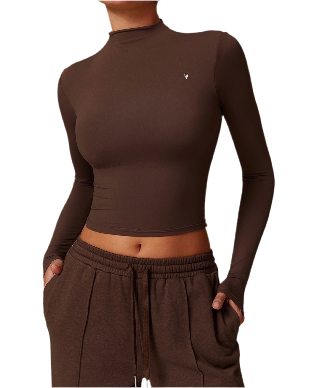 חולצת קז'ואל צמודה שרוול ארוך