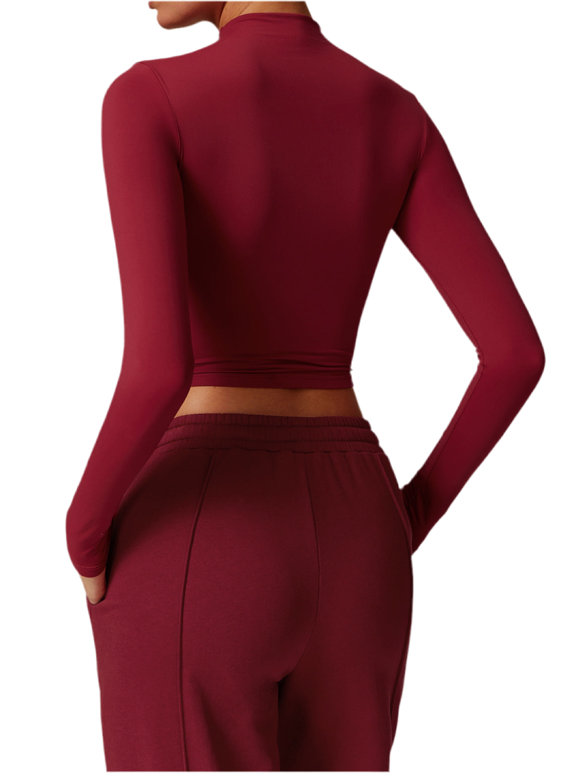 חולצת קז'ואל צמודה שרוול ארוך