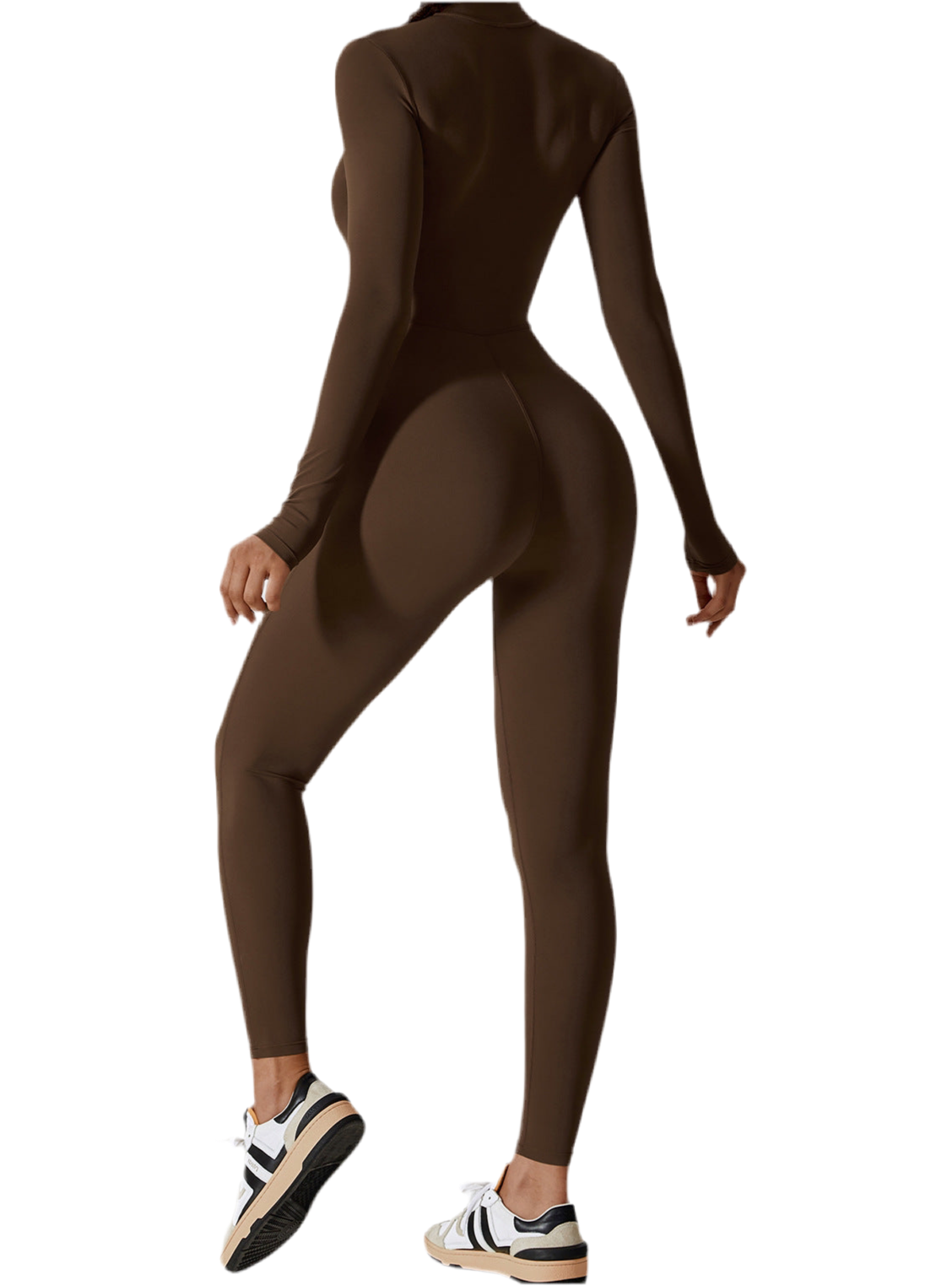 סט עם רוכסן ושרוולים ארוכים